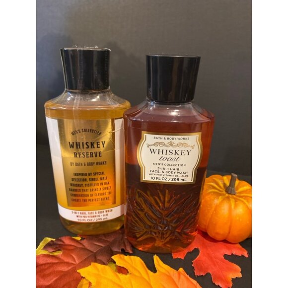 Bath & Body Works Men’s “Whiskey Scented” New Body Washes-2 - Picture 1 of 8